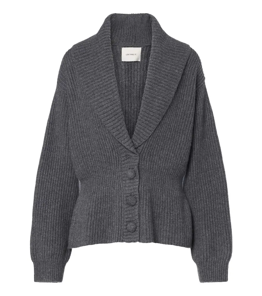 Alessandra ribbed-knit cashmere cardigan Alessandra ribbed-knit cashmere cardigan