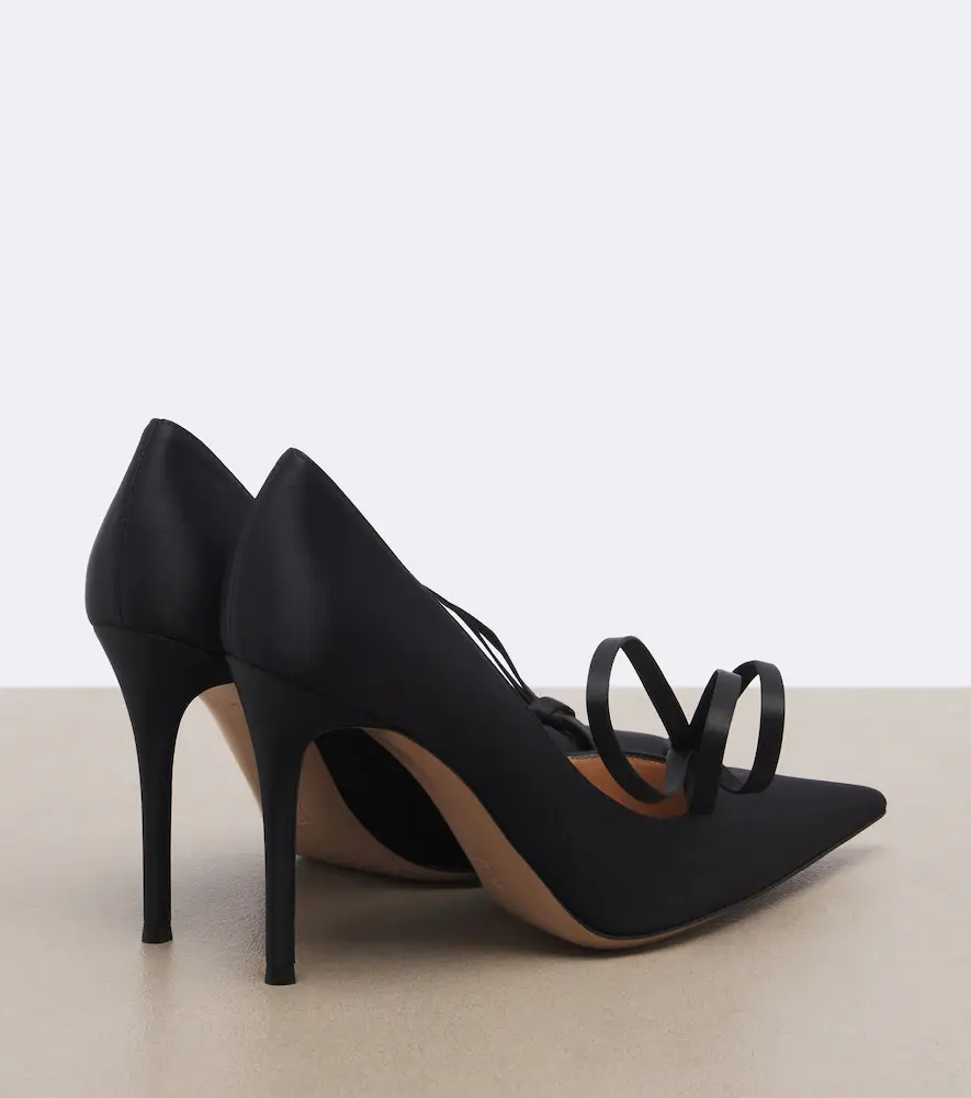 Gianvito Rossi Bow-detail satin pumps | Thumbnail 3 Gianvito Rossi Bow-detail satin pumps | Thumbnail 3