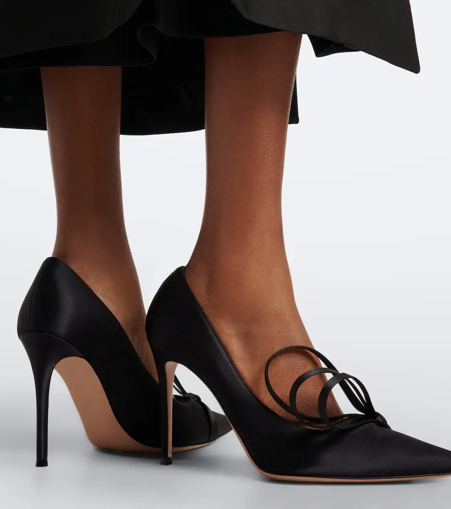 Gianvito Rossi Bow-detail satin pumps | Thumbnail 6 Gianvito Rossi Bow-detail satin pumps | Thumbnail 6