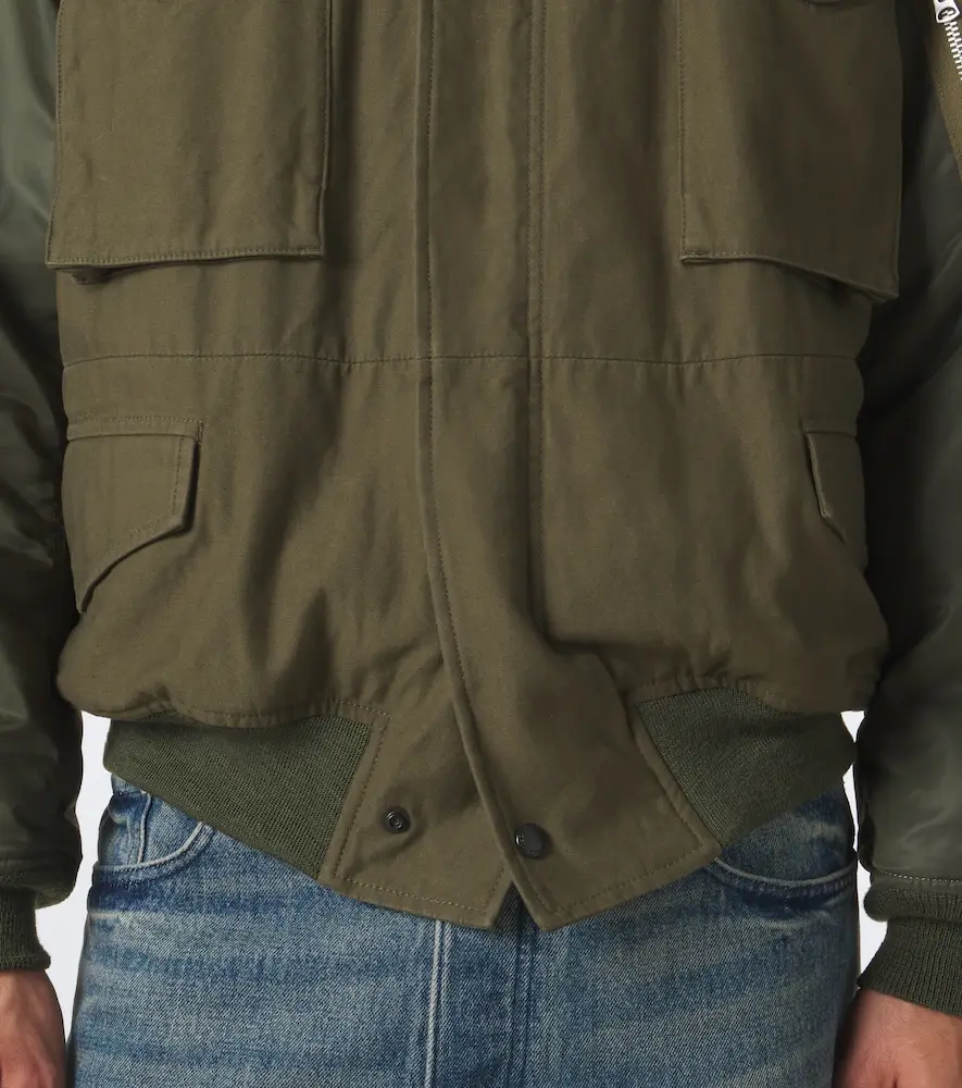 Junya Watanabe Paneled cotton and technical bomber jacket | Thumbnail 6 Junya Watanabe Paneled cotton and technical bomber jacket | Thumbnail 6