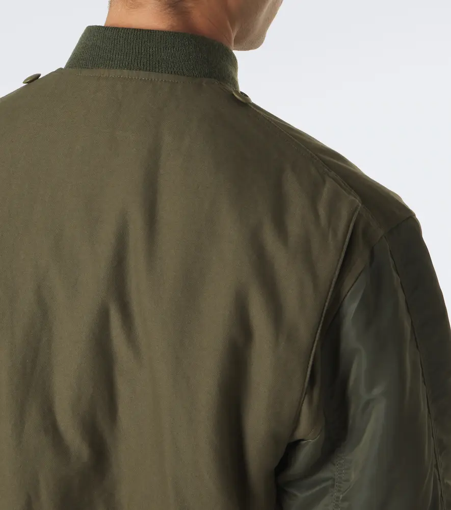 Junya Watanabe Paneled cotton and technical bomber jacket | Thumbnail 7 Junya Watanabe Paneled cotton and technical bomber jacket | Thumbnail 7