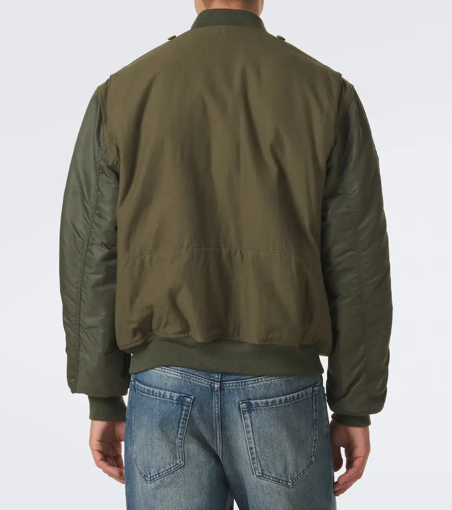 Junya Watanabe Paneled cotton and technical bomber jacket | Thumbnail 8 Junya Watanabe Paneled cotton and technical bomber jacket | Thumbnail 8
