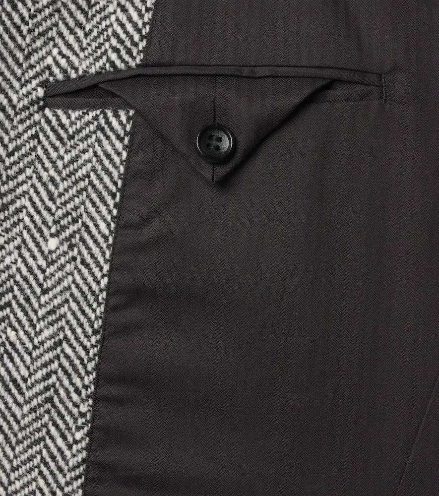 Junya Watanabe Herringbone wool-blend blazer | Thumbnail 2 Junya Watanabe Herringbone wool-blend blazer | Thumbnail 2