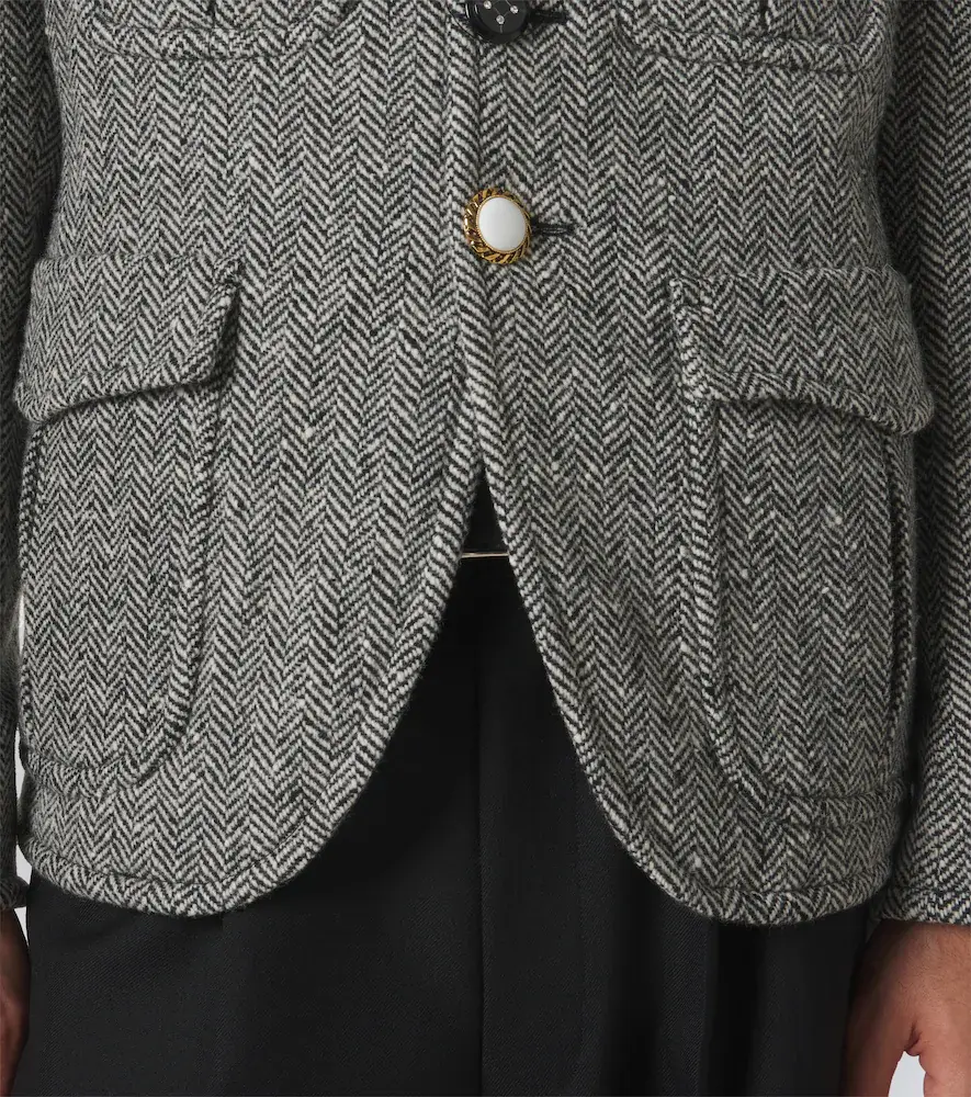 Junya Watanabe Herringbone wool-blend blazer | Thumbnail 5 Junya Watanabe Herringbone wool-blend blazer | Thumbnail 5