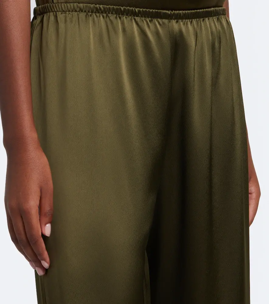 LESET Barb satin wide-leg pants | Thumbnail 2