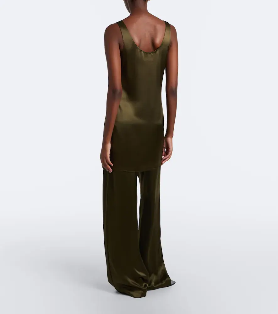 LESET Barb satin wide-leg pants | Thumbnail 3