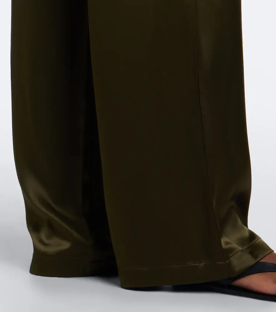 LESET Barb satin wide-leg pants | Thumbnail 4