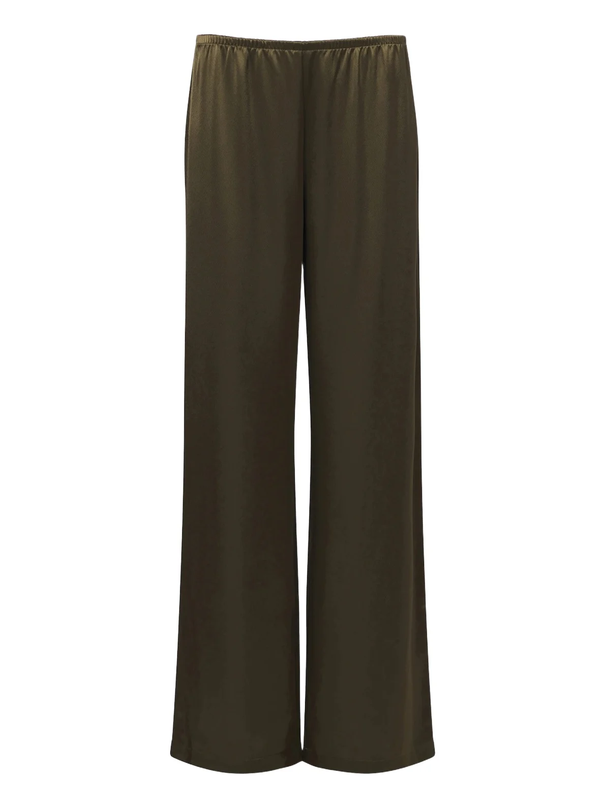 Barb satin wide-leg pants