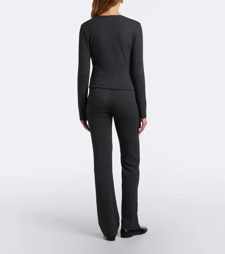 LESET Lauren jersey straight pants | Thumbnail 5