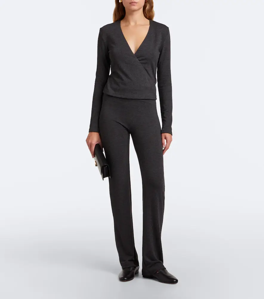 LESET Lauren jersey straight pants | Thumbnail 6