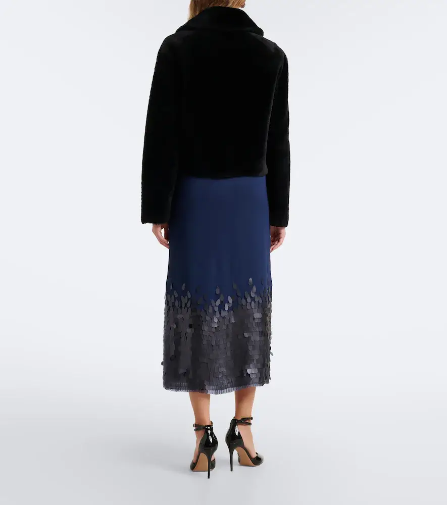 Joseph Connie sequined chiffon midi skirt | Thumbnail 5