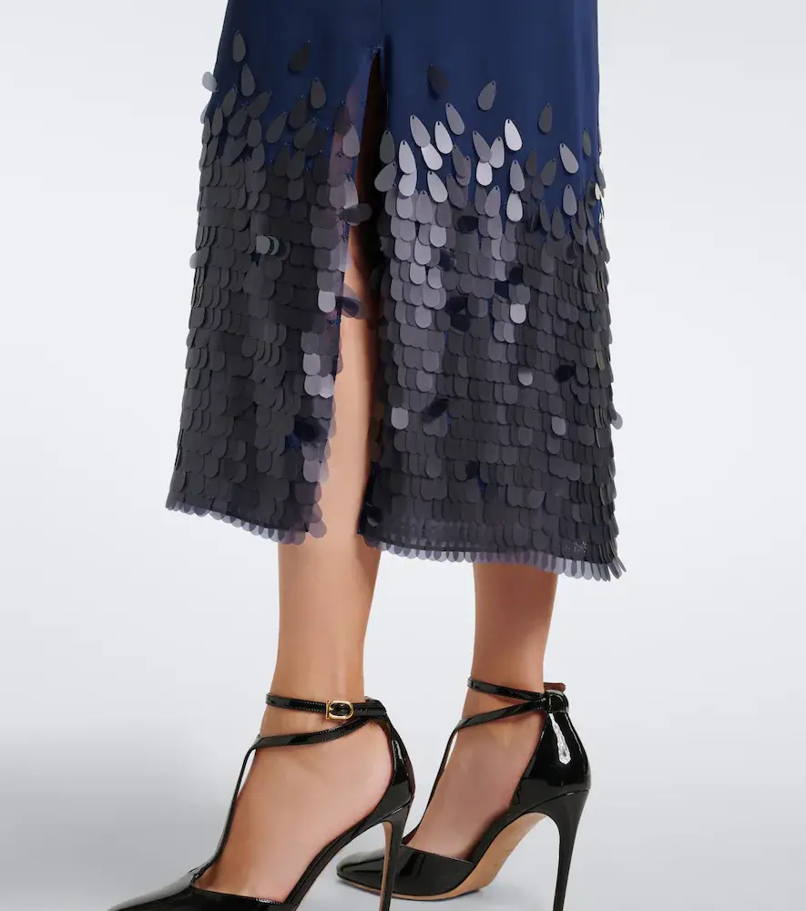 Joseph Connie sequined chiffon midi skirt | Thumbnail 6