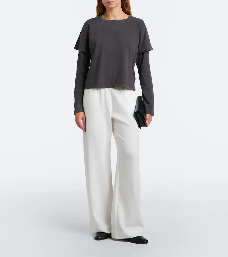 LESET Margo layered cotton jersey T-shirt | Thumbnail 5 LESET Margo layered cotton jersey T-shirt | Thumbnail 5