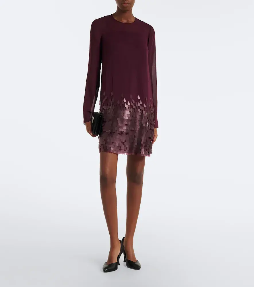 Joseph Cheryl sequined chiffon minidress | Thumbnail 3 Joseph Cheryl sequined chiffon minidress | Thumbnail 3
