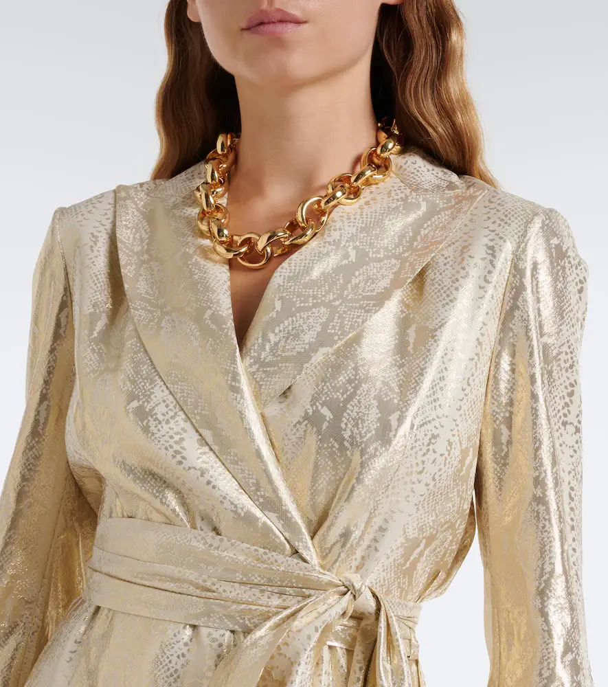 Joseph Ashner snake-print silk-blend lamé blazer | Thumbnail 2 Joseph Ashner snake-print silk-blend lamé blazer | Thumbnail 2
