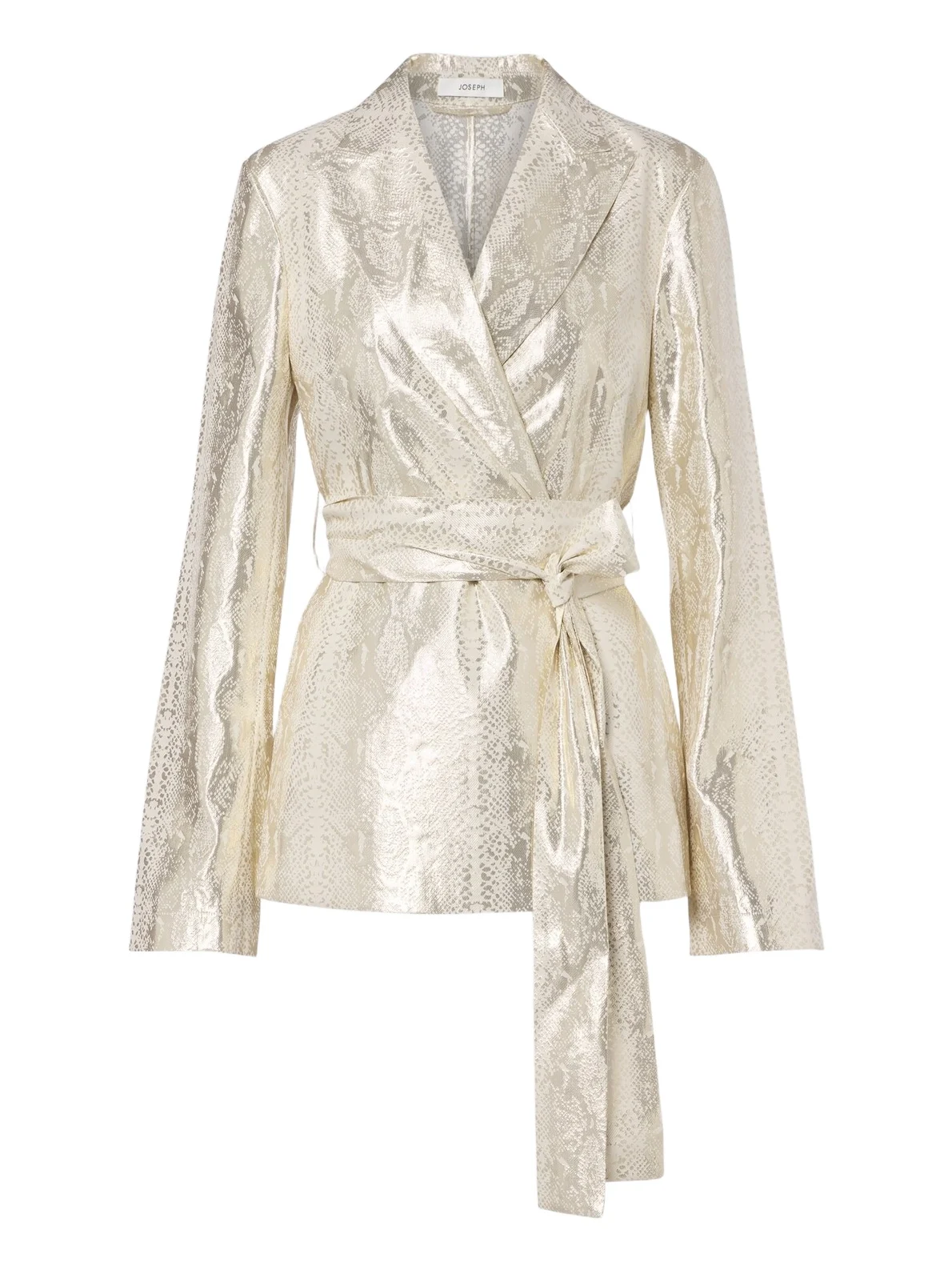 Ashner snake-print silk-blend lamé blazer Ashner snake-print silk-blend lamé blazer