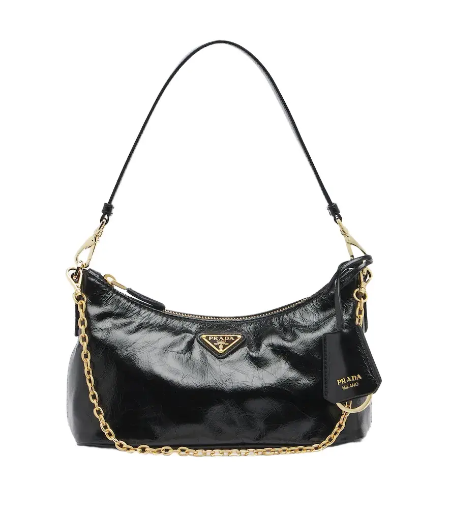 Prada Mini leather shoulder bag | Thumbnail 1 Prada Mini leather shoulder bag | Thumbnail 1