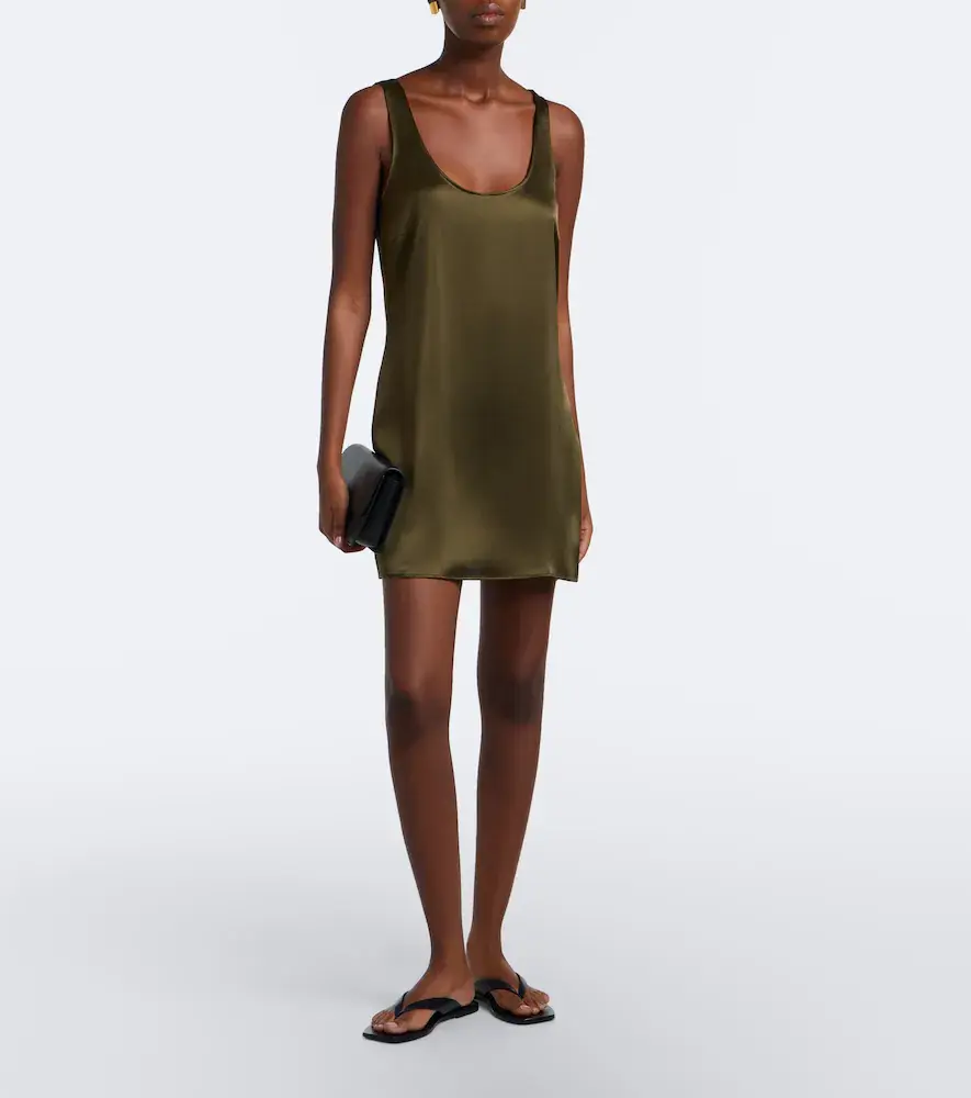 LESET Barb satin minidress | Thumbnail 2