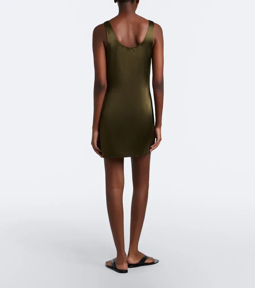 LESET Barb satin minidress | Thumbnail 4