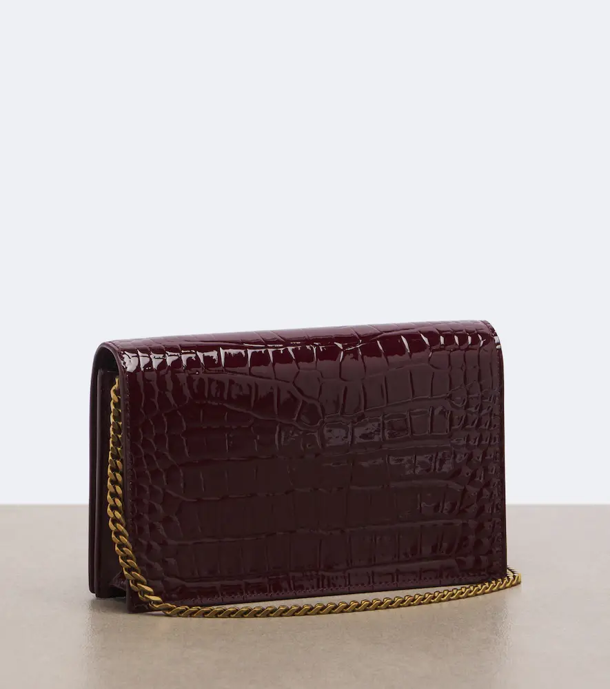 Saint Laurent Cassandre patent leather wallet on chain | Thumbnail 2 Saint Laurent Cassandre patent leather wallet on chain | Thumbnail 2