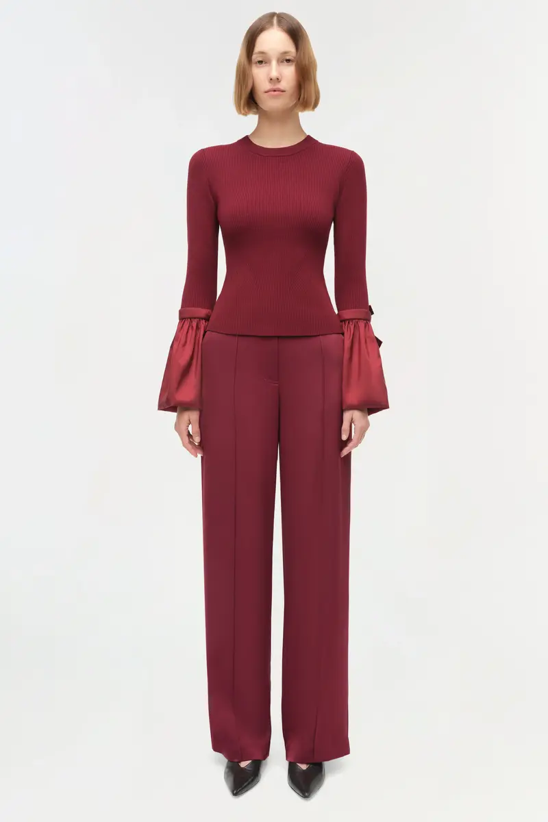 Simkhai Agata Taffeta Knit Top | Thumbnail 6
