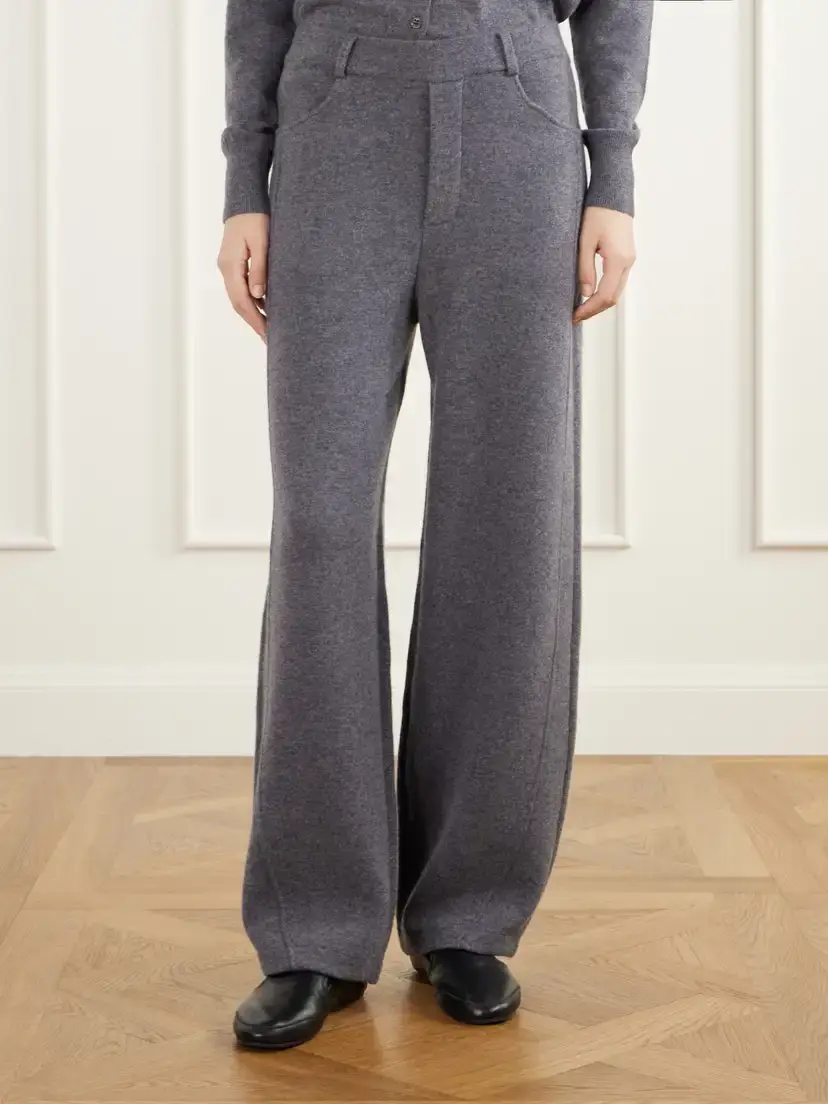 Lisa Yang Veda Cashmere Knitted Barrel-leg Pants | Thumbnail 3 Lisa Yang Veda Cashmere Knitted Barrel-leg Pants | Thumbnail 3