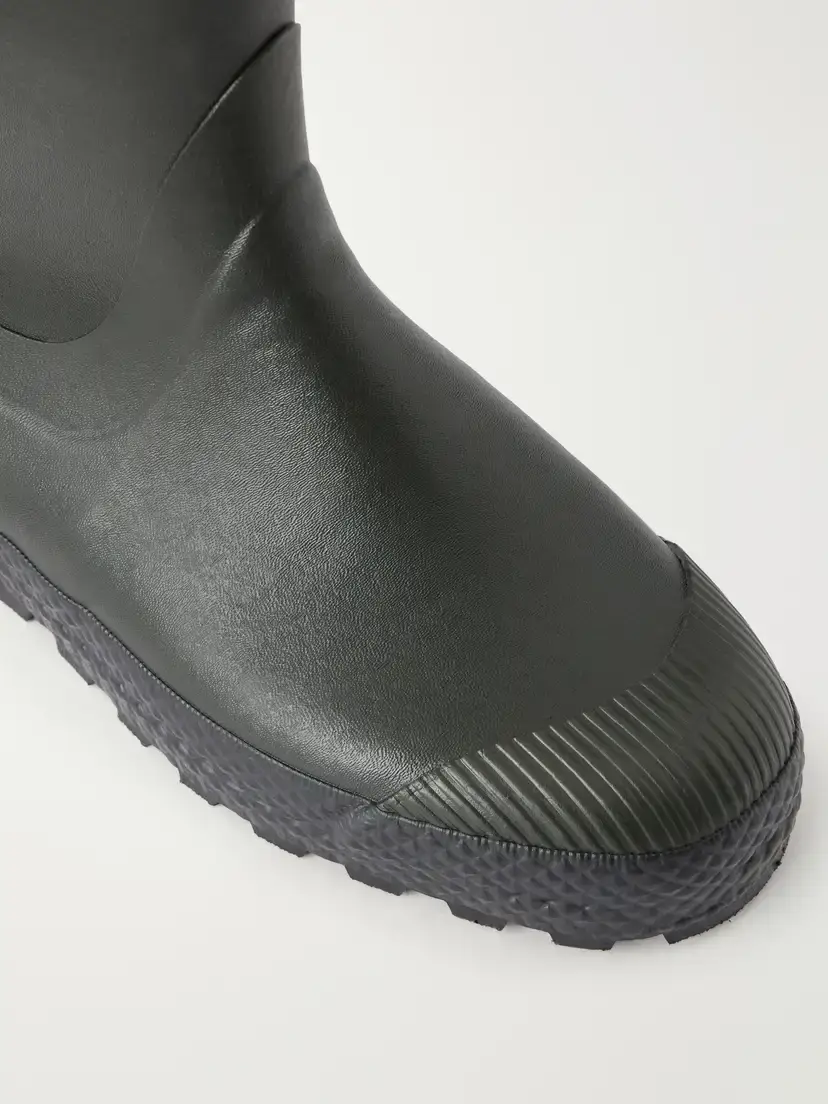 RIER Farmer Leather-trimmed Rubber Rain Boots | Thumbnail 5