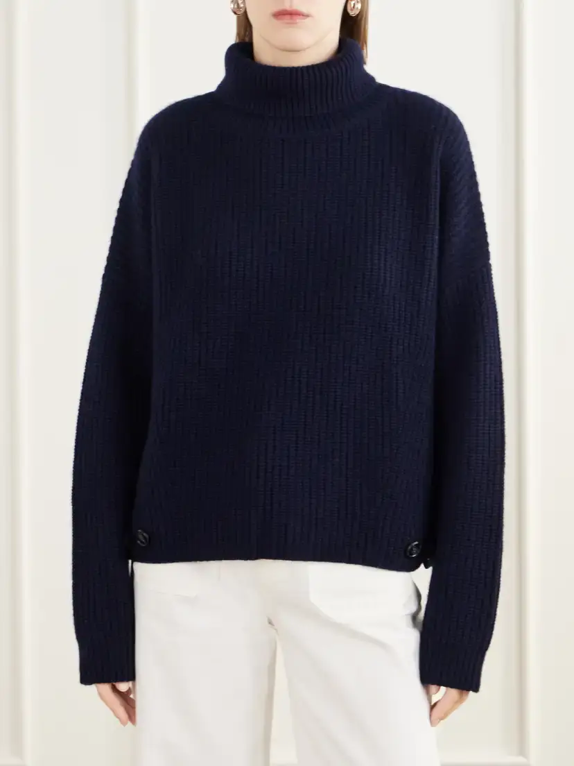 Lisa Yang Ailis Ribbed Cashmere Turtleneck Sweater | Thumbnail 3 Lisa Yang Ailis Ribbed Cashmere Turtleneck Sweater | Thumbnail 3
