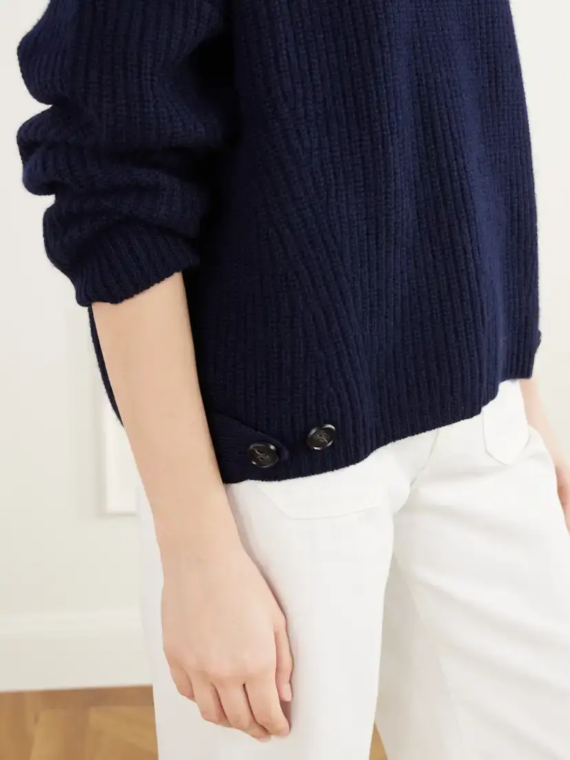 Lisa Yang Ailis Ribbed Cashmere Turtleneck Sweater | Thumbnail 5 Lisa Yang Ailis Ribbed Cashmere Turtleneck Sweater | Thumbnail 5