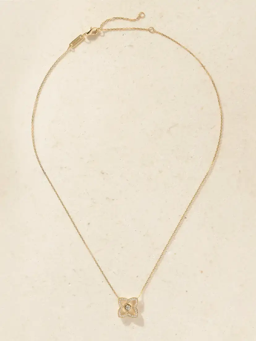 De Beers London Lotus By De Beers 18-karat Gold Diamond Necklace | Thumbnail 4 De Beers London Lotus By De Beers 18-karat Gold Diamond Necklace | Thumbnail 4
