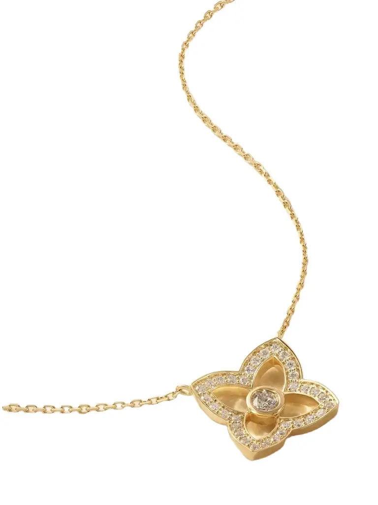 De Beers London Lotus By De Beers 18-karat Gold Diamond Necklace