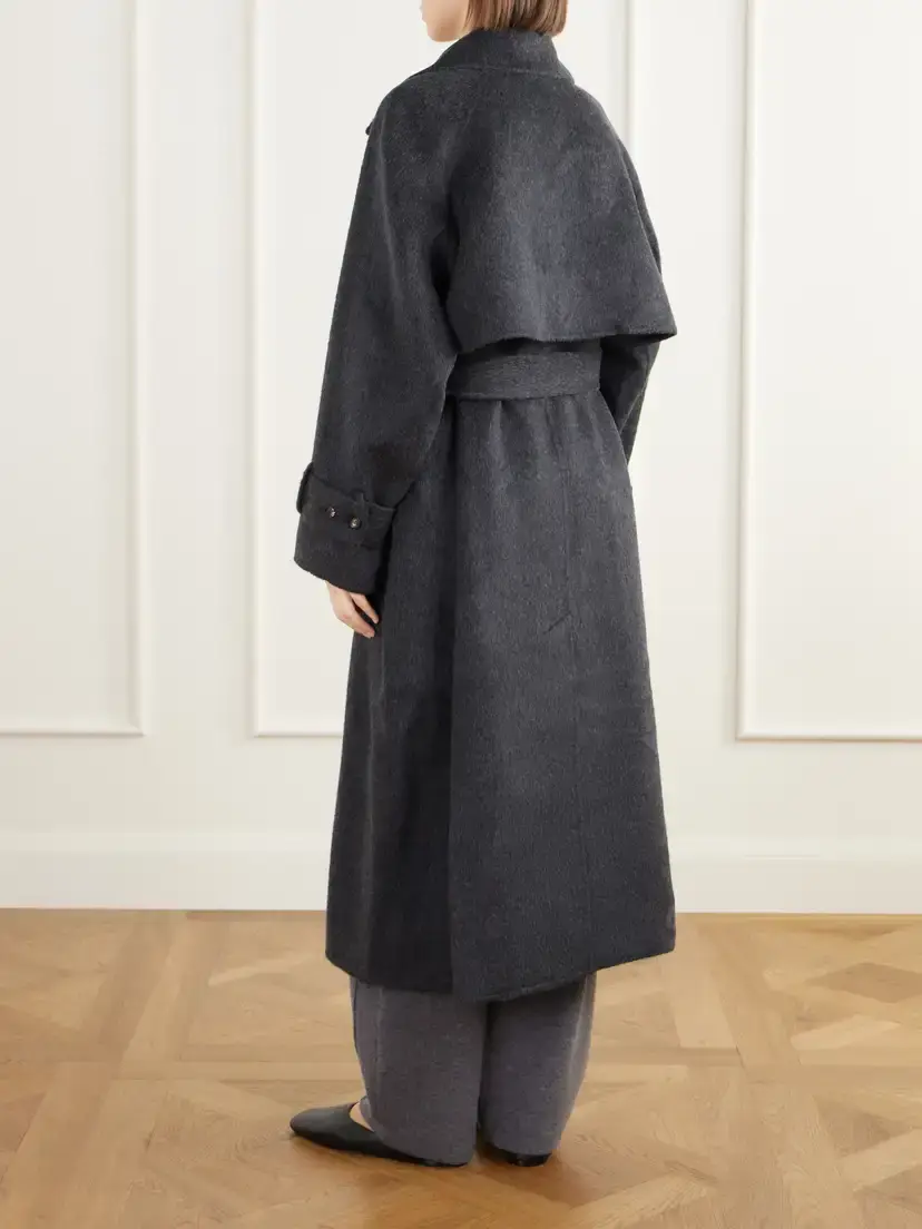 Lisa Yang Double-faced Wool And Alpaca-blend Coat - Gray | Thumbnail 4 Lisa Yang Double-faced Wool And Alpaca-blend Coat - Gray | Thumbnail 4