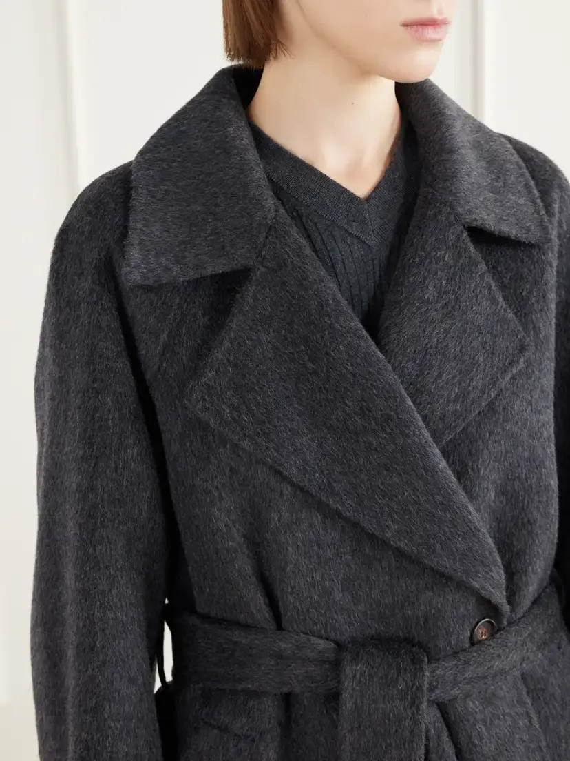 Lisa Yang Double-faced Wool And Alpaca-blend Coat - Gray | Thumbnail 5 Lisa Yang Double-faced Wool And Alpaca-blend Coat - Gray | Thumbnail 5
