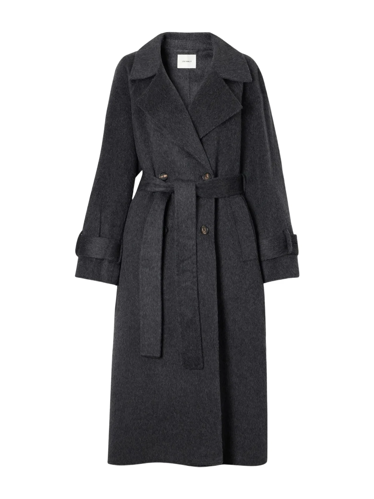 Double-faced Wool And Alpaca-blend Coat - Gray Double-faced Wool And Alpaca-blend Coat - Gray