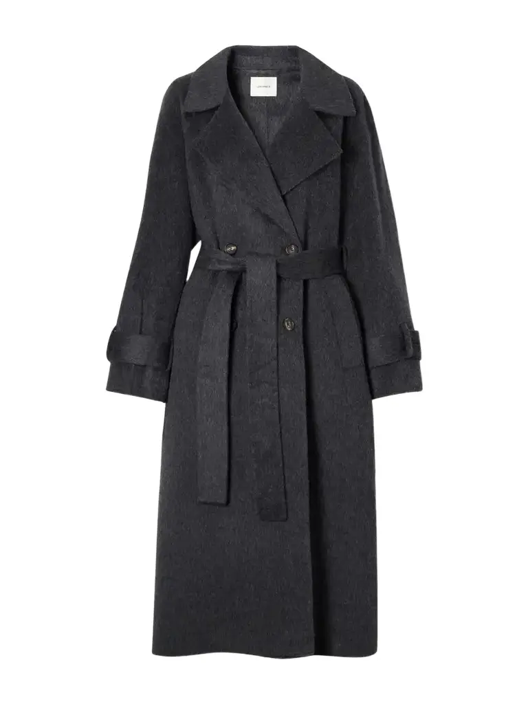 Double-faced Wool And Alpaca-blend Coat - Gray Double-faced Wool And Alpaca-blend Coat - Gray
