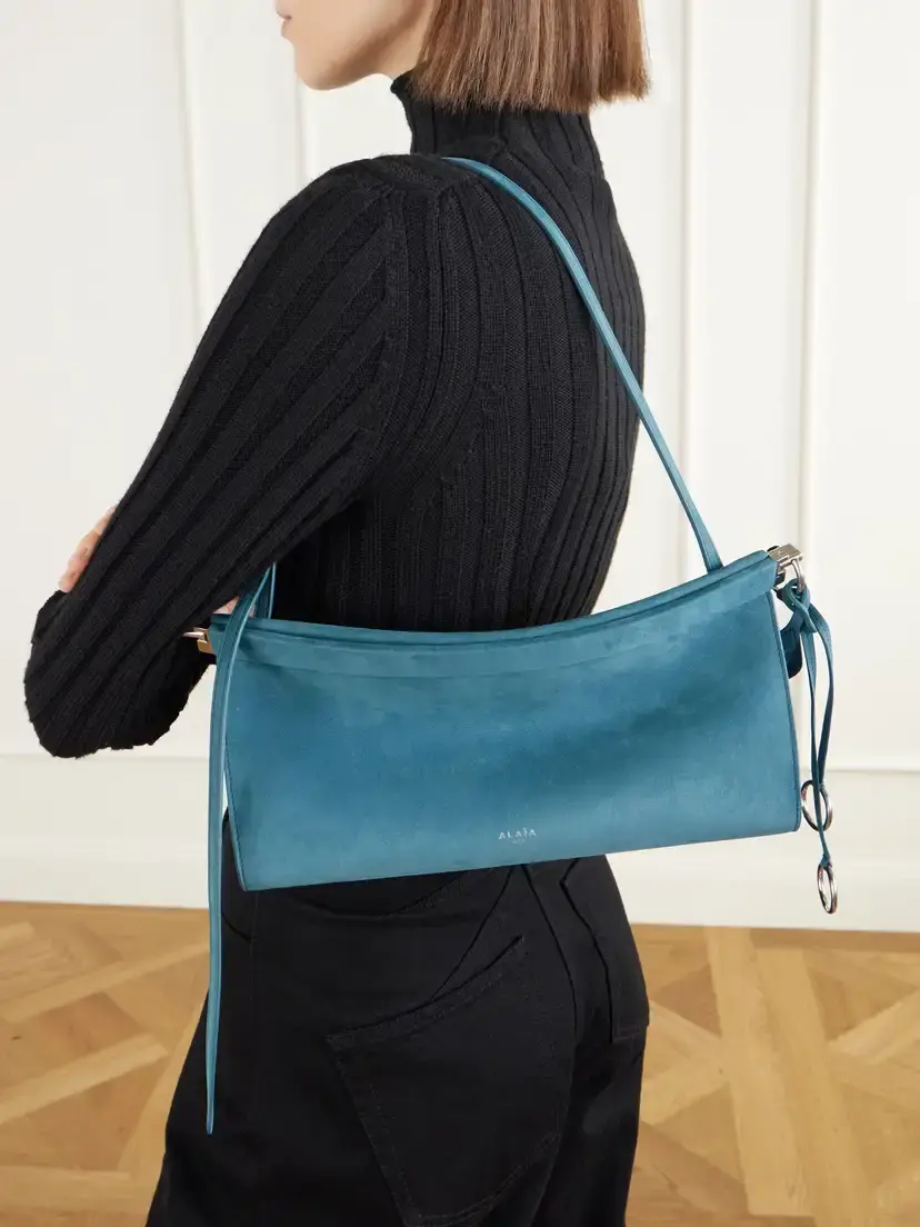 Alaïa Click Medium Nubuck Shoulder Bag | Thumbnail 2 Alaïa Click Medium Nubuck Shoulder Bag | Thumbnail 2