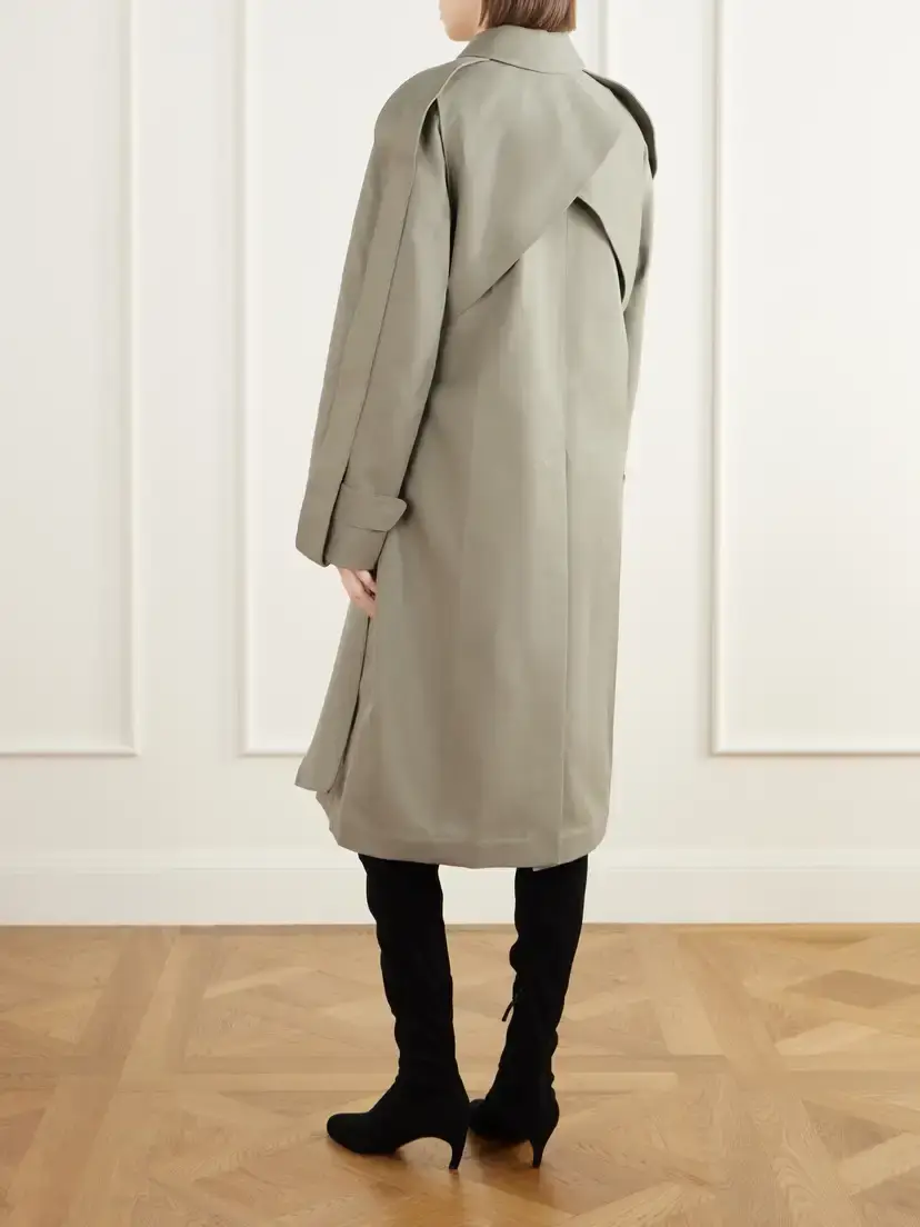 Victoria Beckham Belted Cotton-gabardine Trench Coat | Thumbnail 4 Victoria Beckham Belted Cotton-gabardine Trench Coat | Thumbnail 4