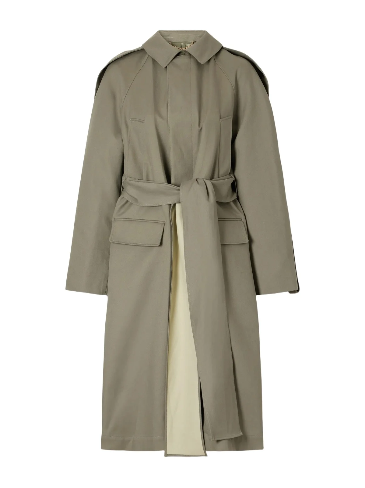 Belted Cotton-gabardine Trench Coat