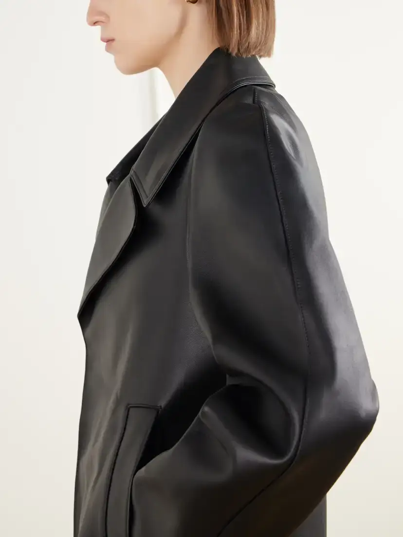 Victoria Beckham Double-breasted Leather Jacket | Thumbnail 5 Victoria Beckham Double-breasted Leather Jacket | Thumbnail 5