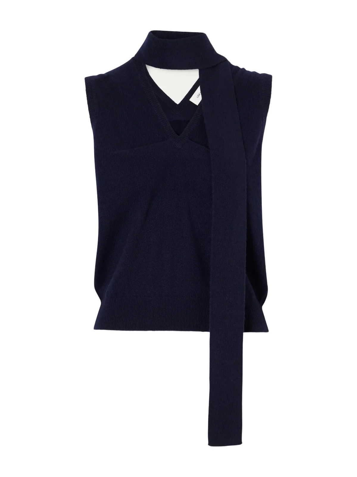 Ellisyn Tie-detailed Knitted Cashmere Sweater Vest