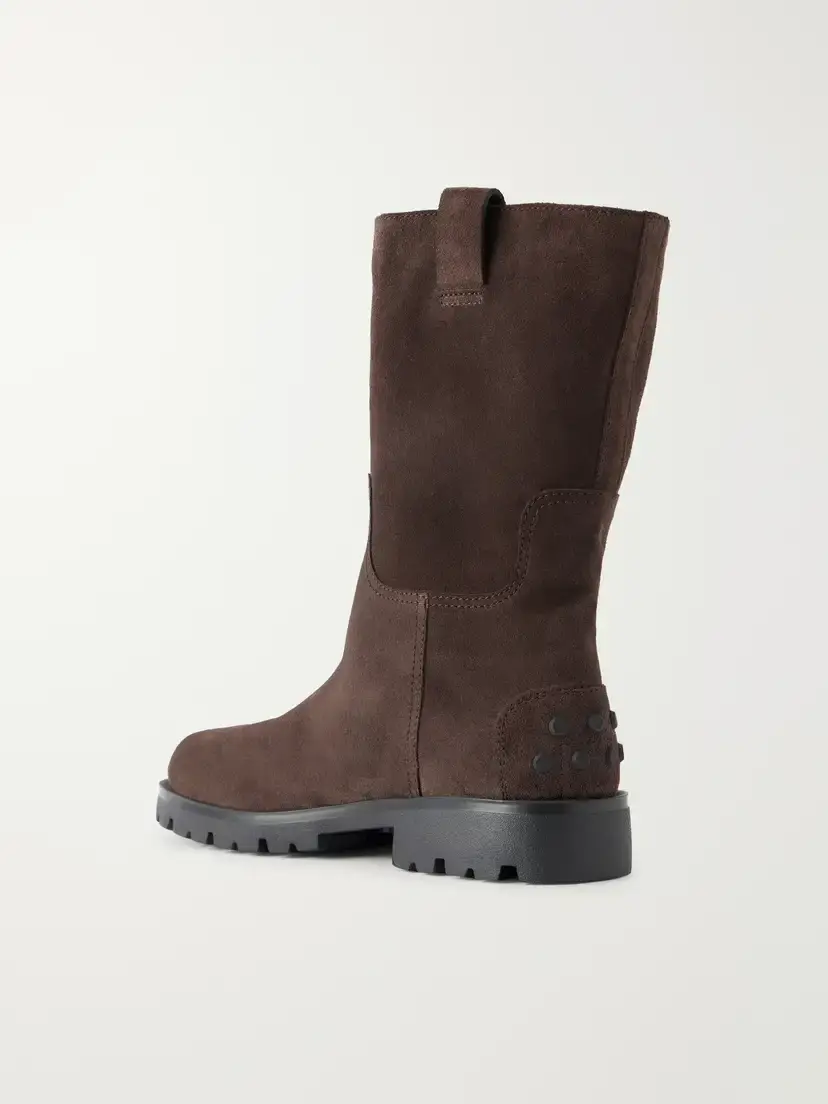 Tod's Gomma 31 Logo-appliquéd Suede Ankle Boots | Thumbnail 3 Tod's Gomma 31 Logo-appliquéd Suede Ankle Boots | Thumbnail 3