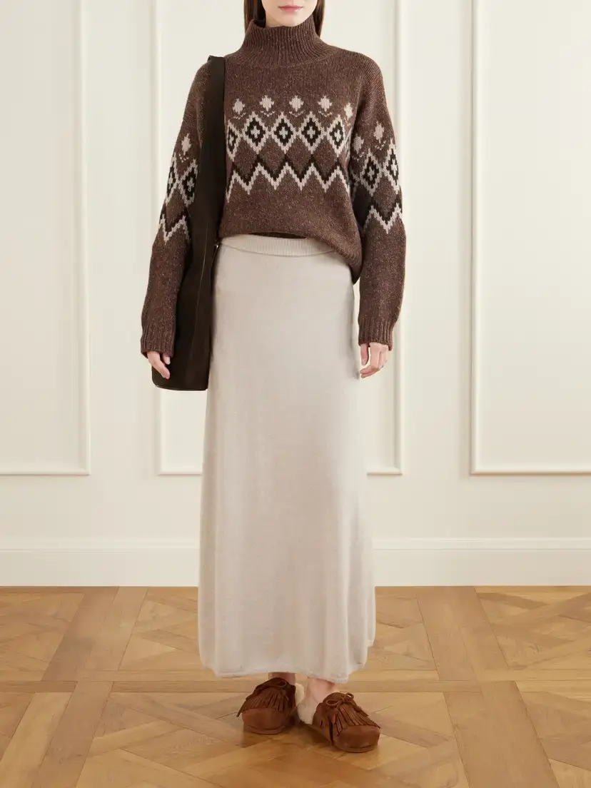 Ancient Greek Sandals Vasilitsa Tassel-detailed Shearling-trimmed Suede Slip-ons | Thumbnail 4