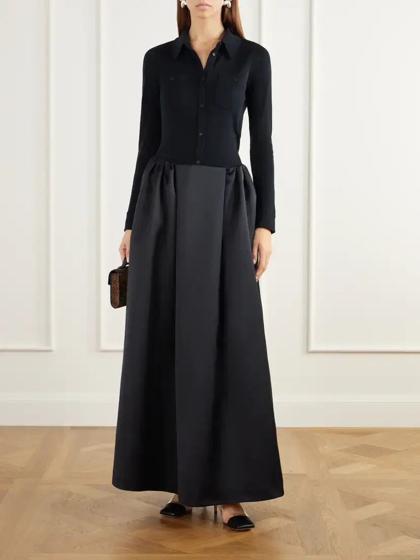 BERNADETTE Callum Taffeta Maxi Skirt | Thumbnail 2