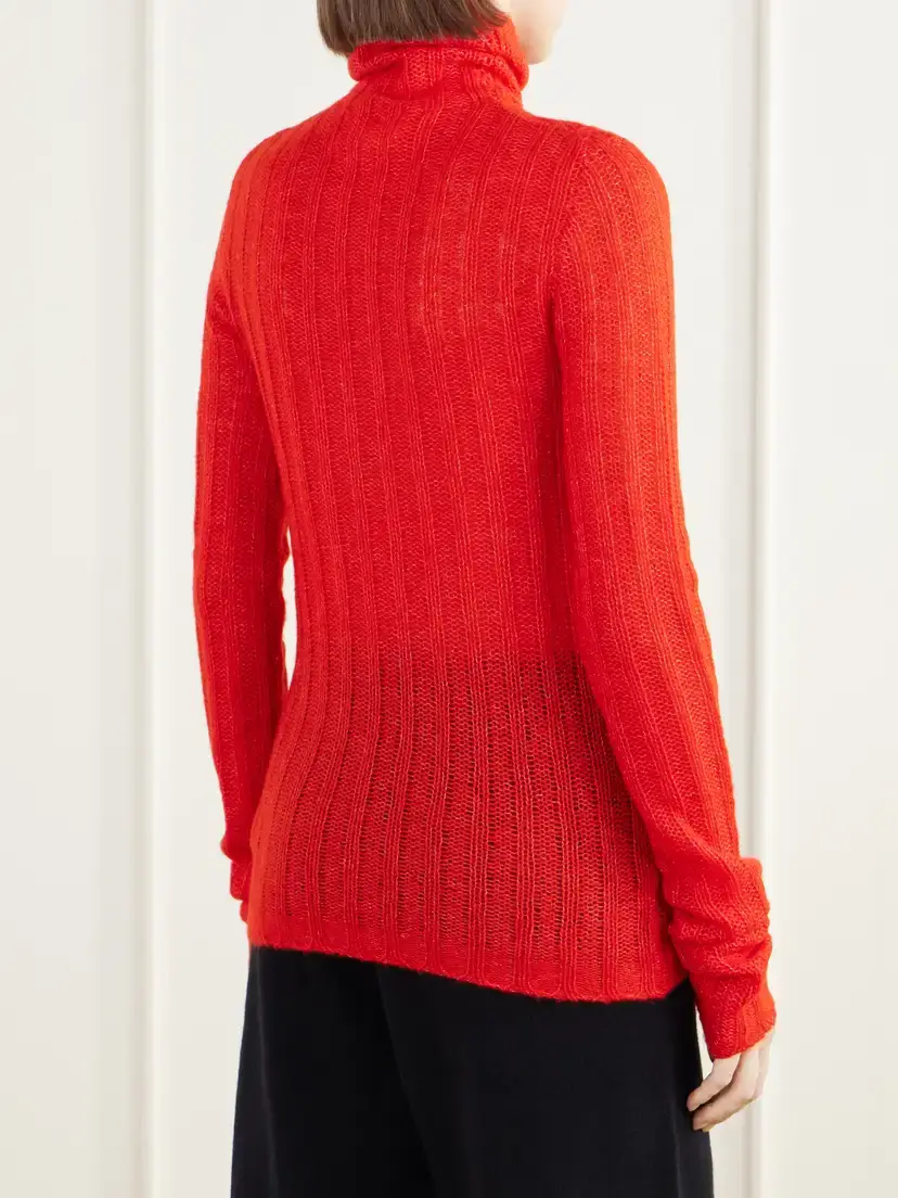 Lisa Yang Emiliana Ribbed Cashmere And Silk-blend Turtleneck Sweater | Thumbnail 4 Lisa Yang Emiliana Ribbed Cashmere And Silk-blend Turtleneck Sweater | Thumbnail 4