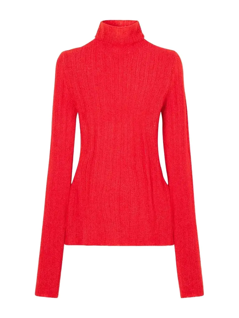 Lisa Yang Emiliana Ribbed Cashmere And Silk-blend Turtleneck Sweater