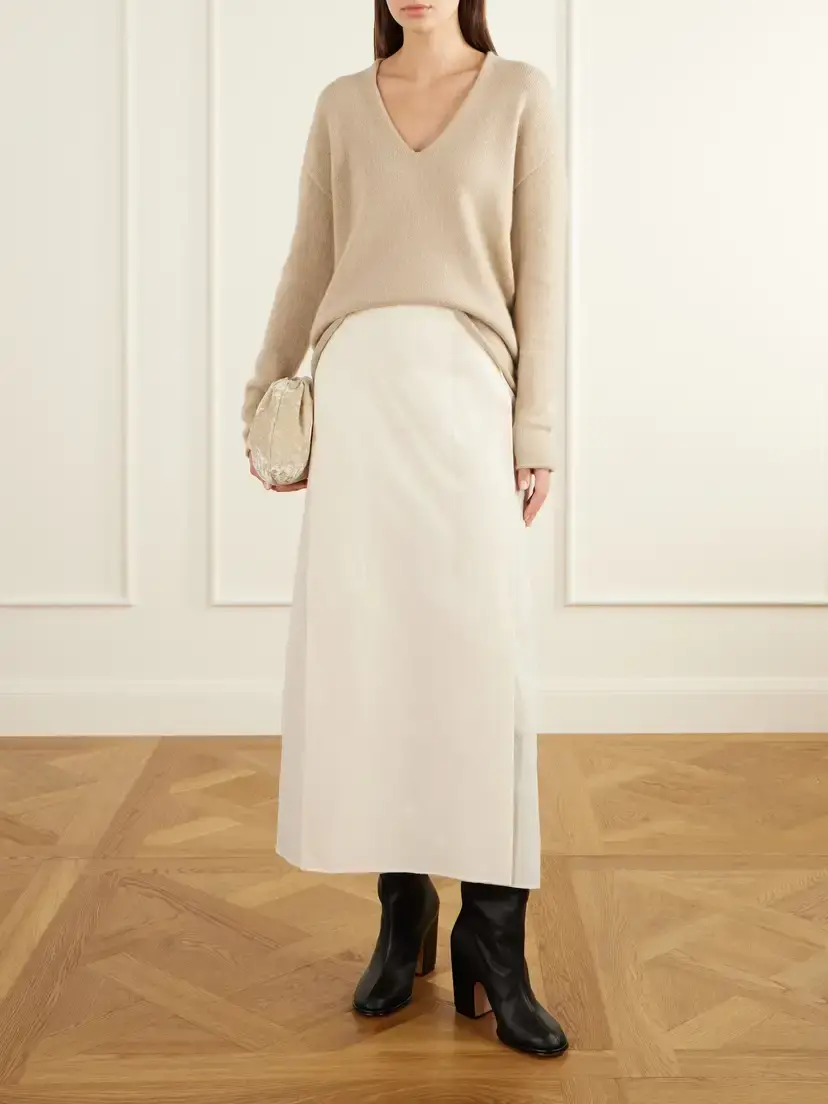 Lauren Manoogian Alpaca And Cashmere-blend Sweater - Neutrals | Thumbnail 2 Lauren Manoogian Alpaca And Cashmere-blend Sweater - Neutrals | Thumbnail 2