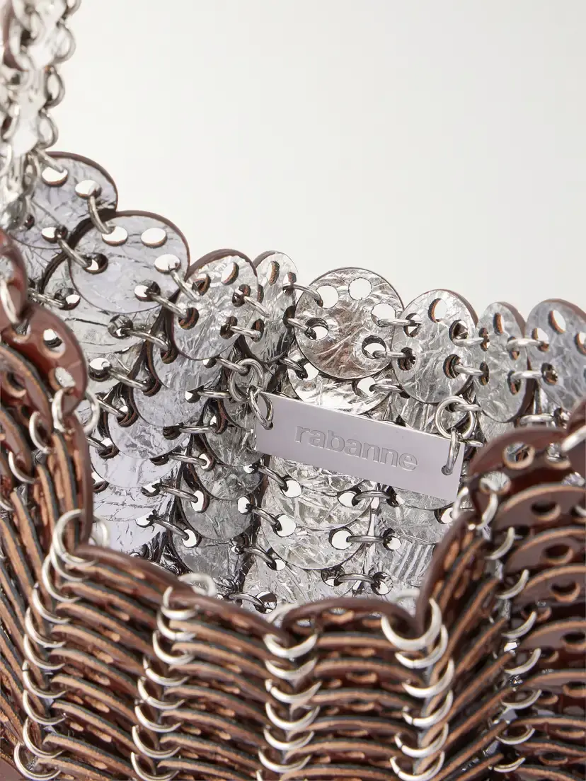 Rabanne Moon Flip Croc-effect Leather Chainmail Shoulder Bag | Thumbnail 6 Rabanne Moon Flip Croc-effect Leather Chainmail Shoulder Bag | Thumbnail 6