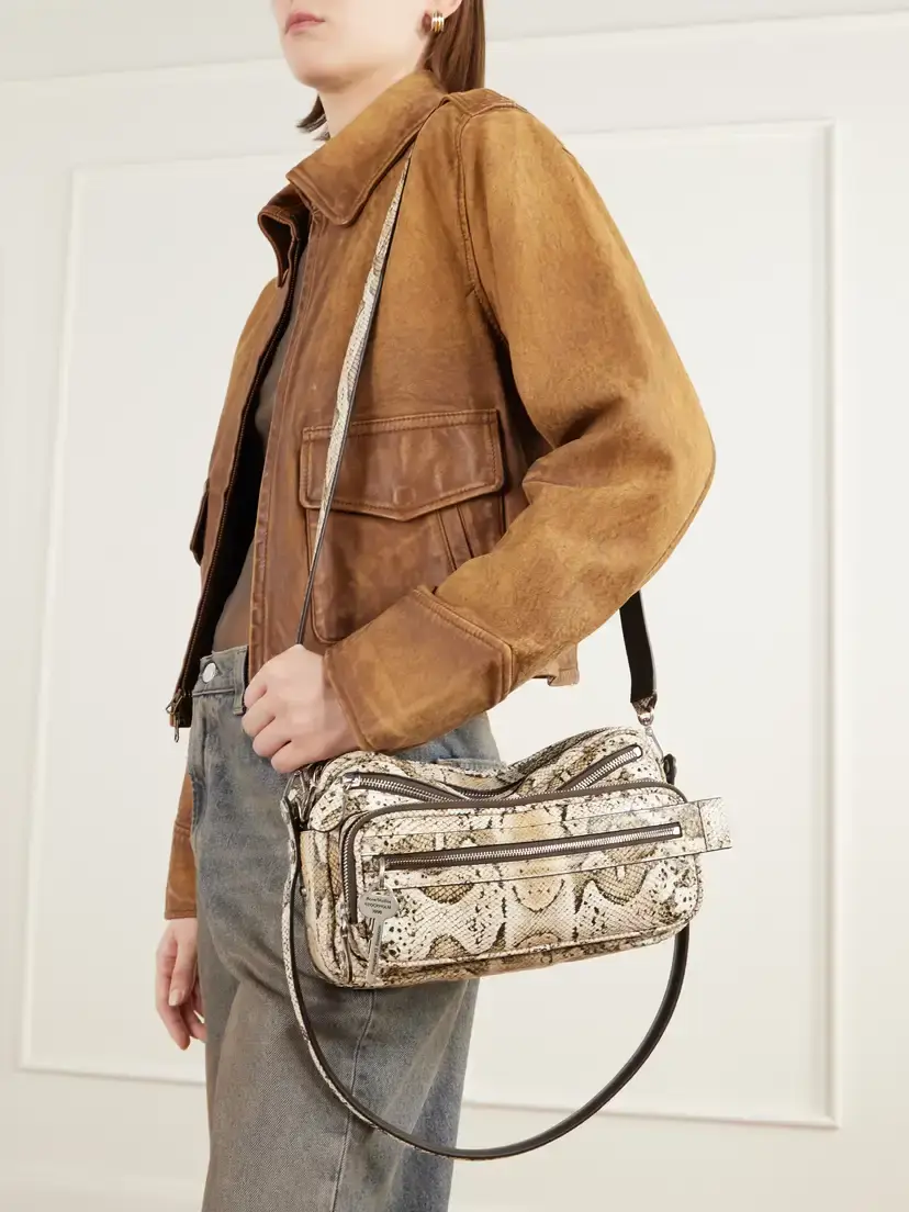 Acne Studios Snake-effect Leather Shoulder Bag | Thumbnail 2 Acne Studios Snake-effect Leather Shoulder Bag | Thumbnail 2