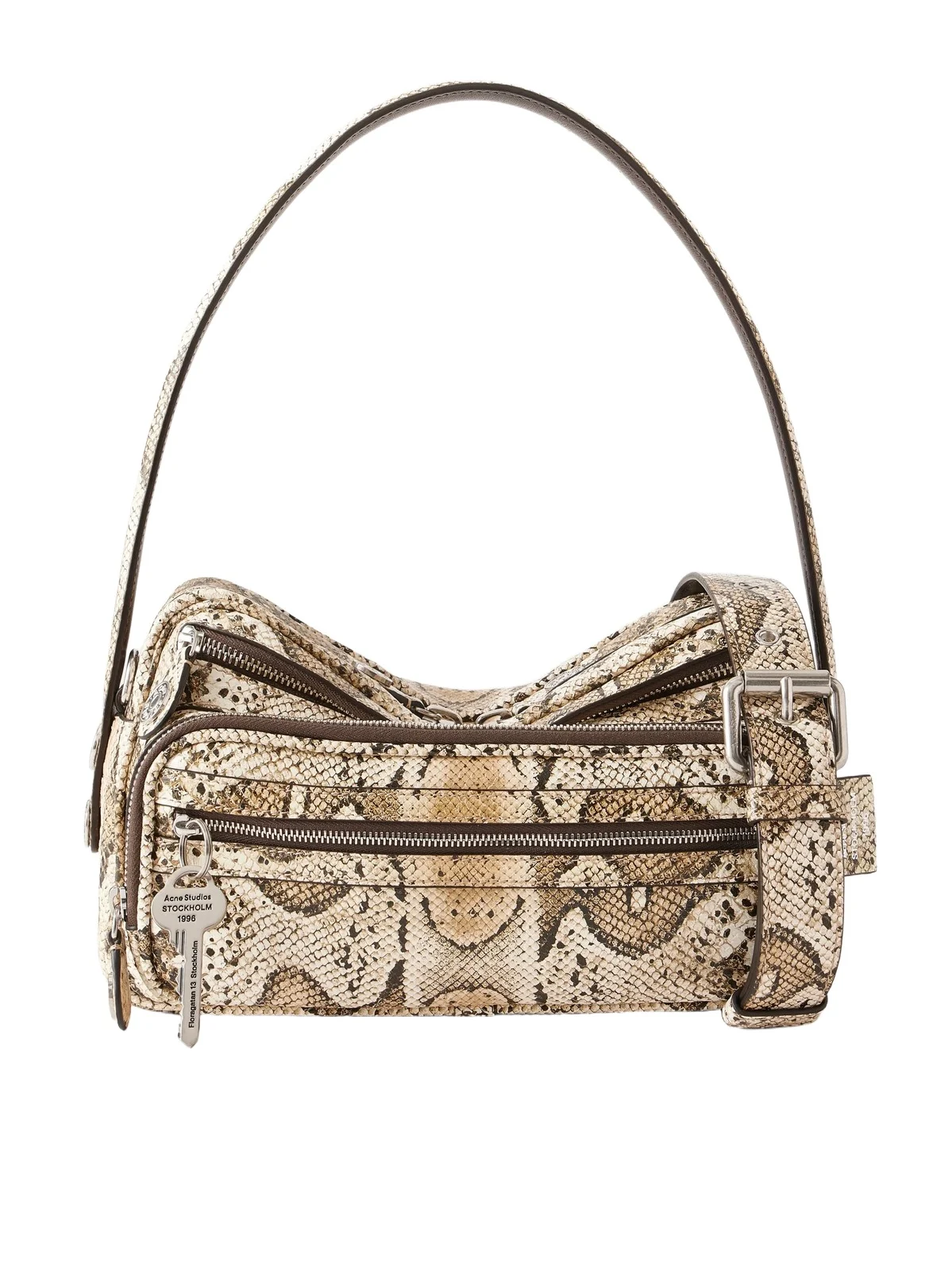 Acne Studios Snake-effect Leather Shoulder Bag