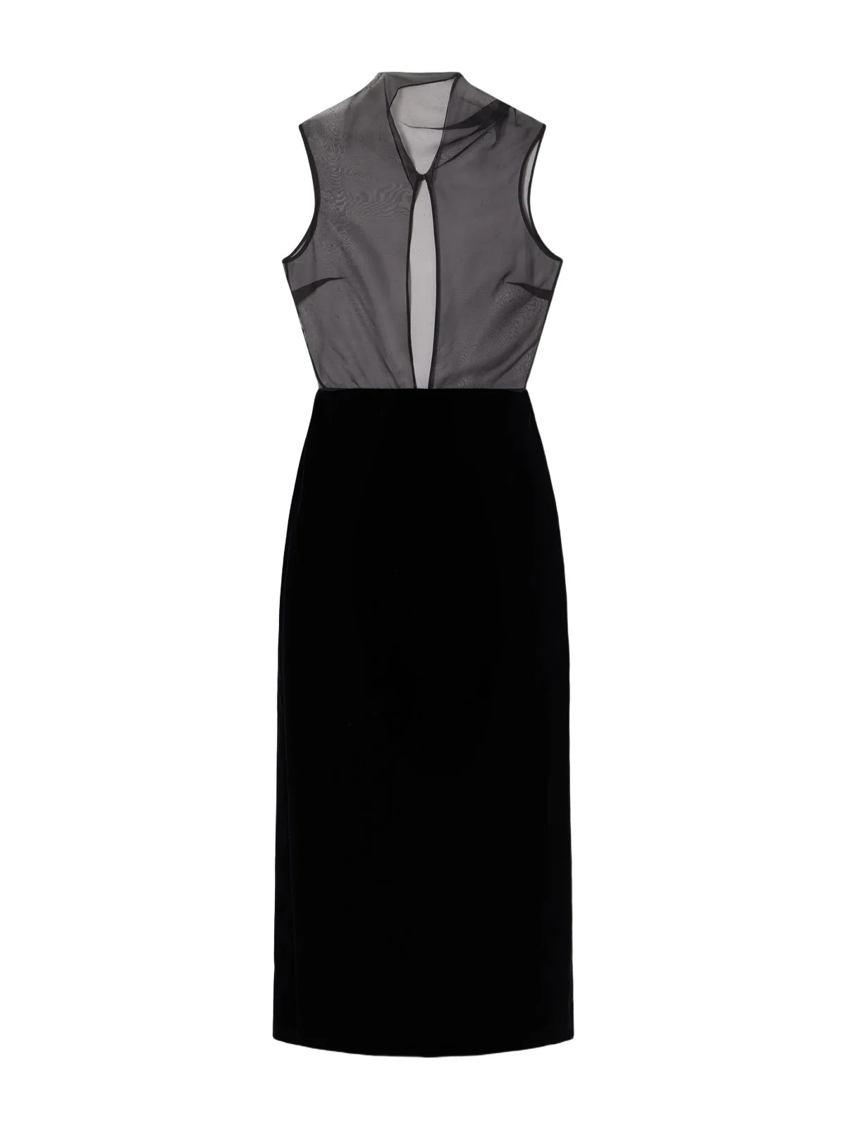 Brandon Maxwell The Delphine Silk-organza And Cotton-blend Velvet Midi Dress